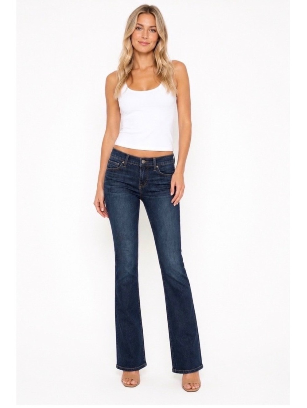 Citizens of Humanity Amber Cotton Medium Rise Bootcut Jeans Size 27 Blue